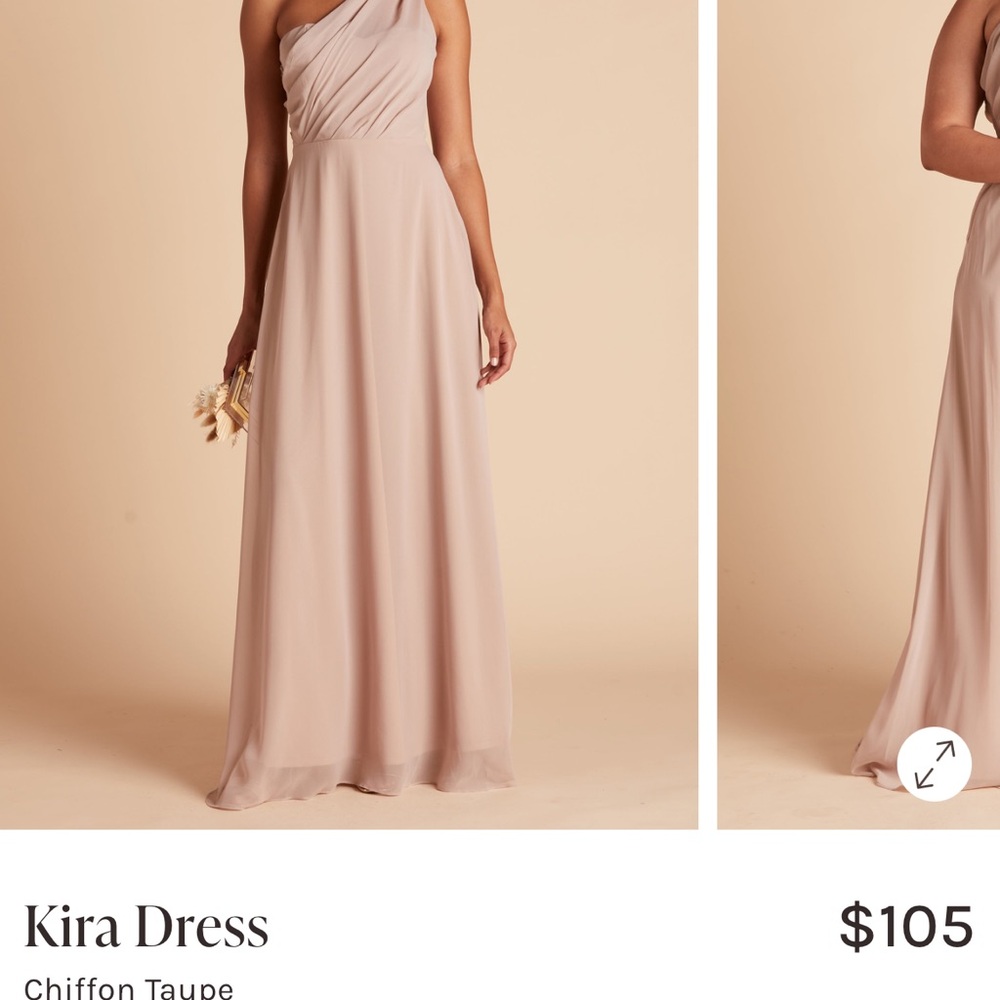 Birdy Grey One Shoulder Dress in Taupe- Kira Dress